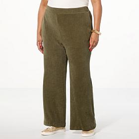 WynneLayers Plush Ottoman Knit Straight Leg Pant
