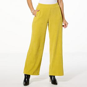WynneLayers Plush Ottoman Knit Straight Leg Pant