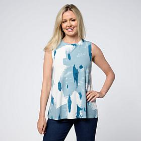 WynneLayers Printed Knit Sleeveless Top