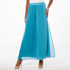 WynneLayers Pull-On Pant with Chiffon Overlay