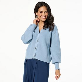 WynneLayers Shaker-Stitch Cozy Knit Cardigan