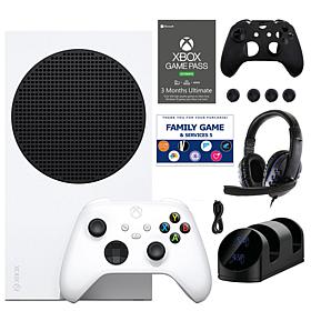 Xbox Series S 512 GB All-Digital Console w/3-Mos Pass & Accessories