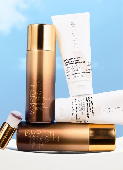Hampton Sun Tanning Mist and Volition Gradual Tan Moisturizer