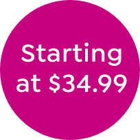 Starting at $34.99