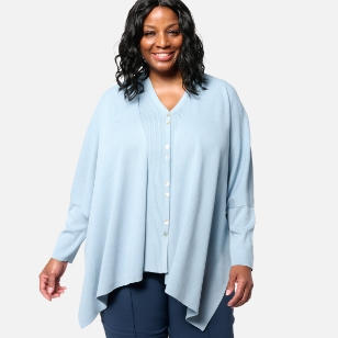 Flowy button-down sweater